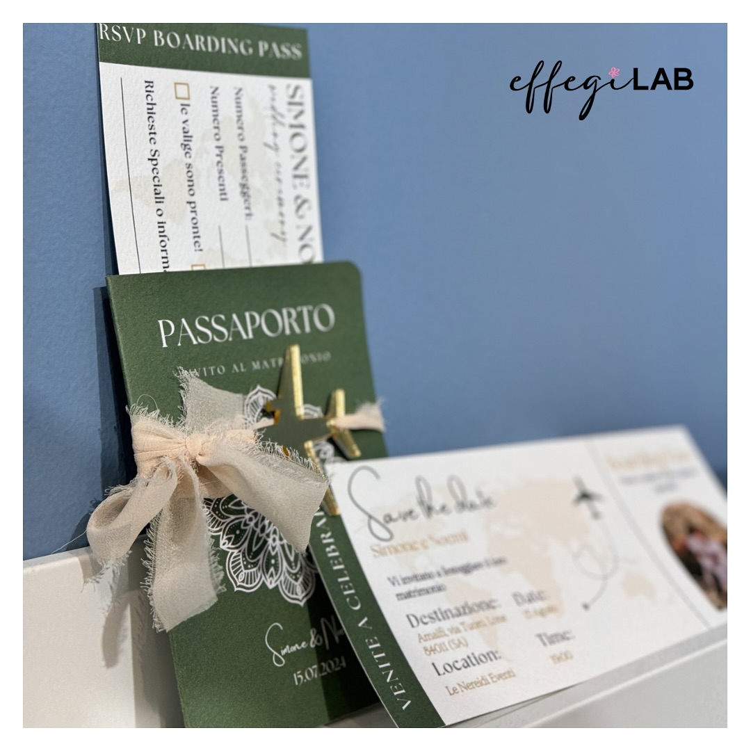Partecipazione “Magic Travel” — partecipazione di matrimonio personalizzata Effegi Lab
