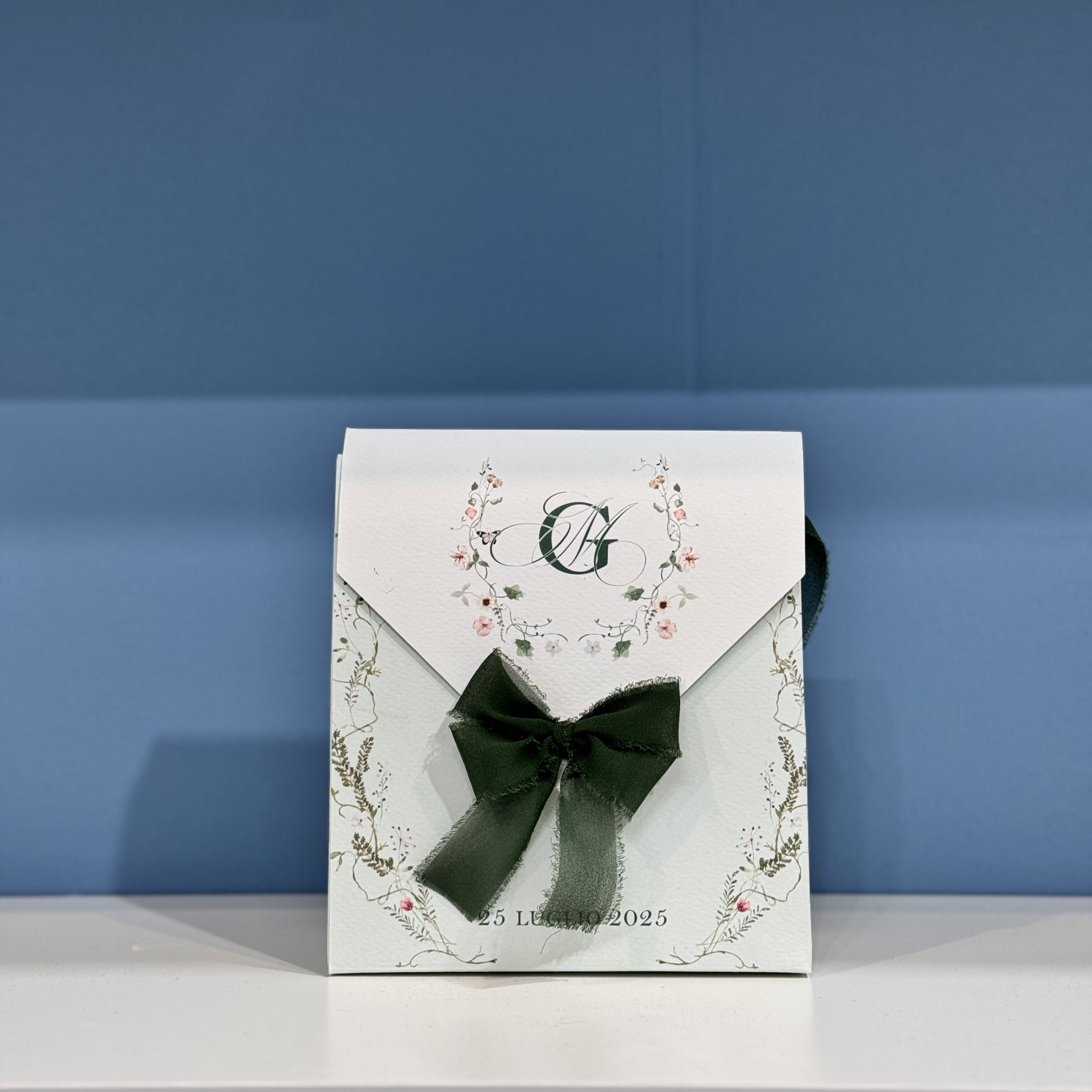 Wedding Bag Matrimonio "Elegant Green" — partecipazione di matrimonio personalizzata Effegi Lab