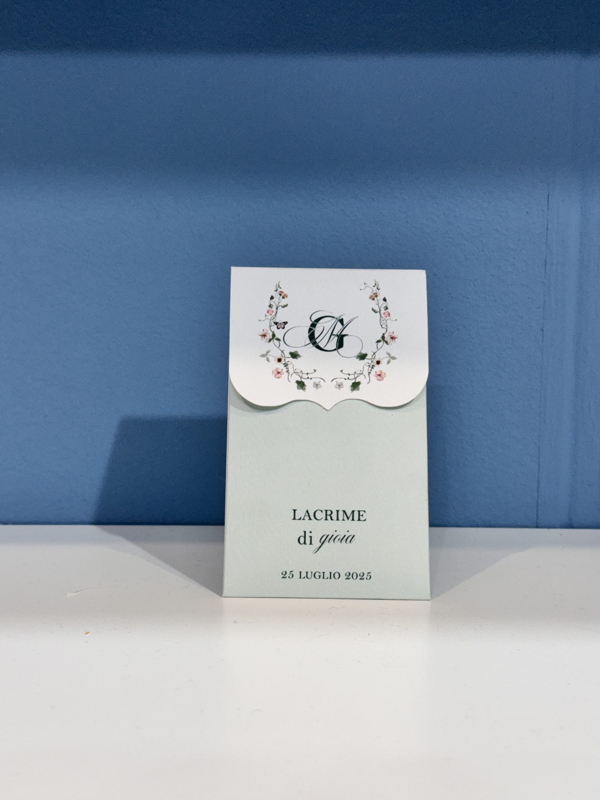 Lacrime di Gioia Matrimonio "Elegant Green" — partecipazione di matrimonio personalizzata Effegi Lab