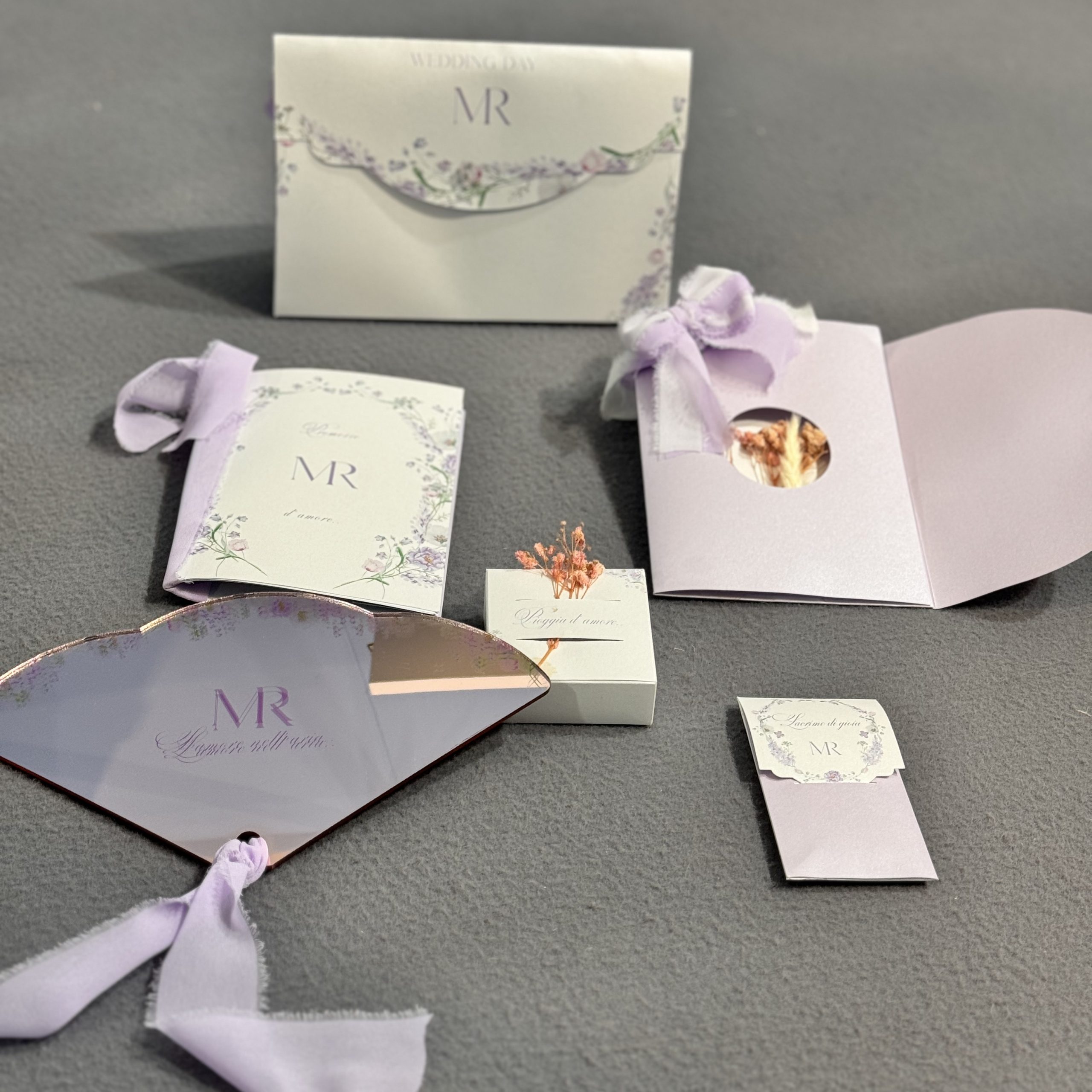 Kit Wedding Bag "Flora Edition" Coordinato — partecipazione matrimonio personalizzata Effegi Lab