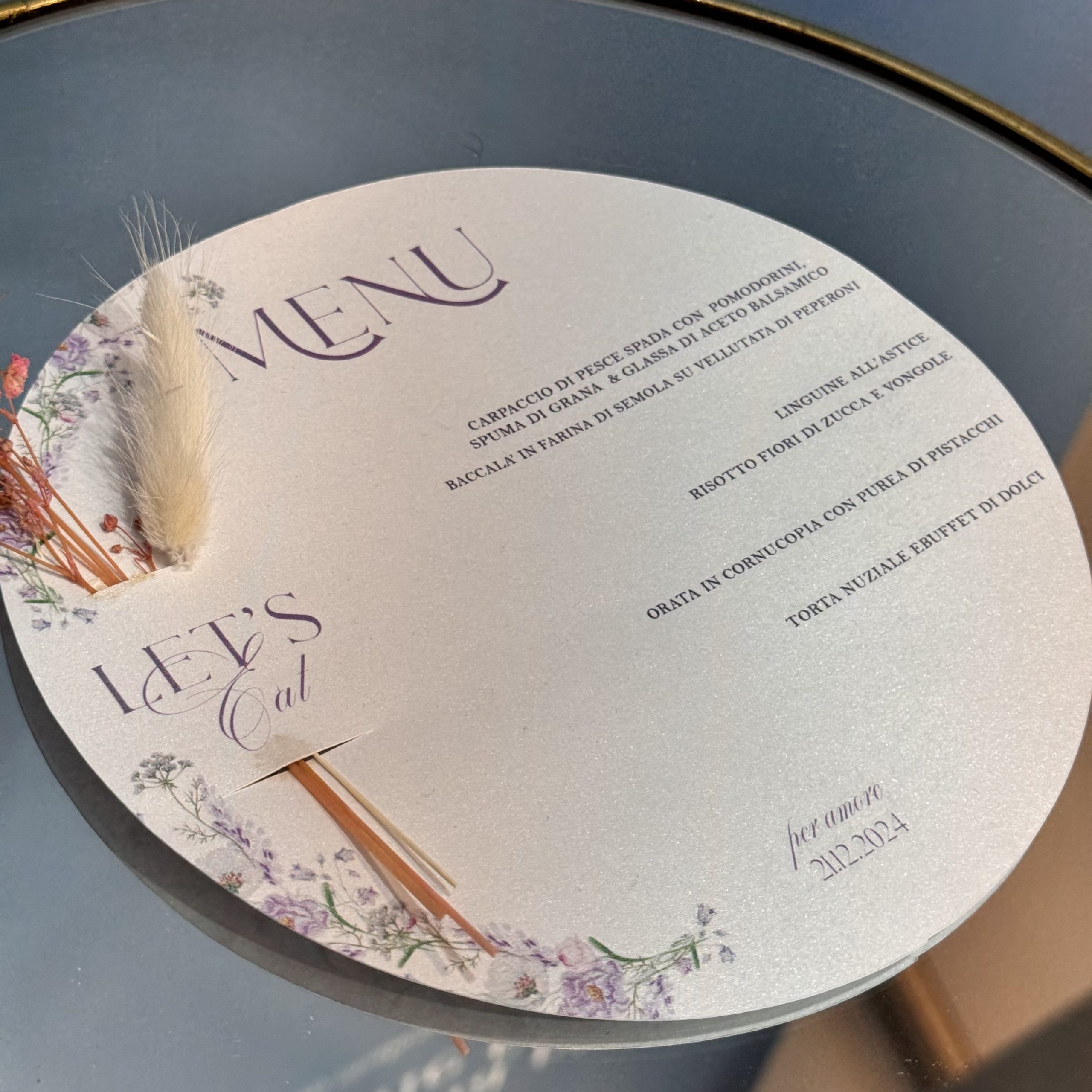 Menù Matrimonio "Flora Edition" — partecipazione di matrimonio personalizzata Effegi Lab