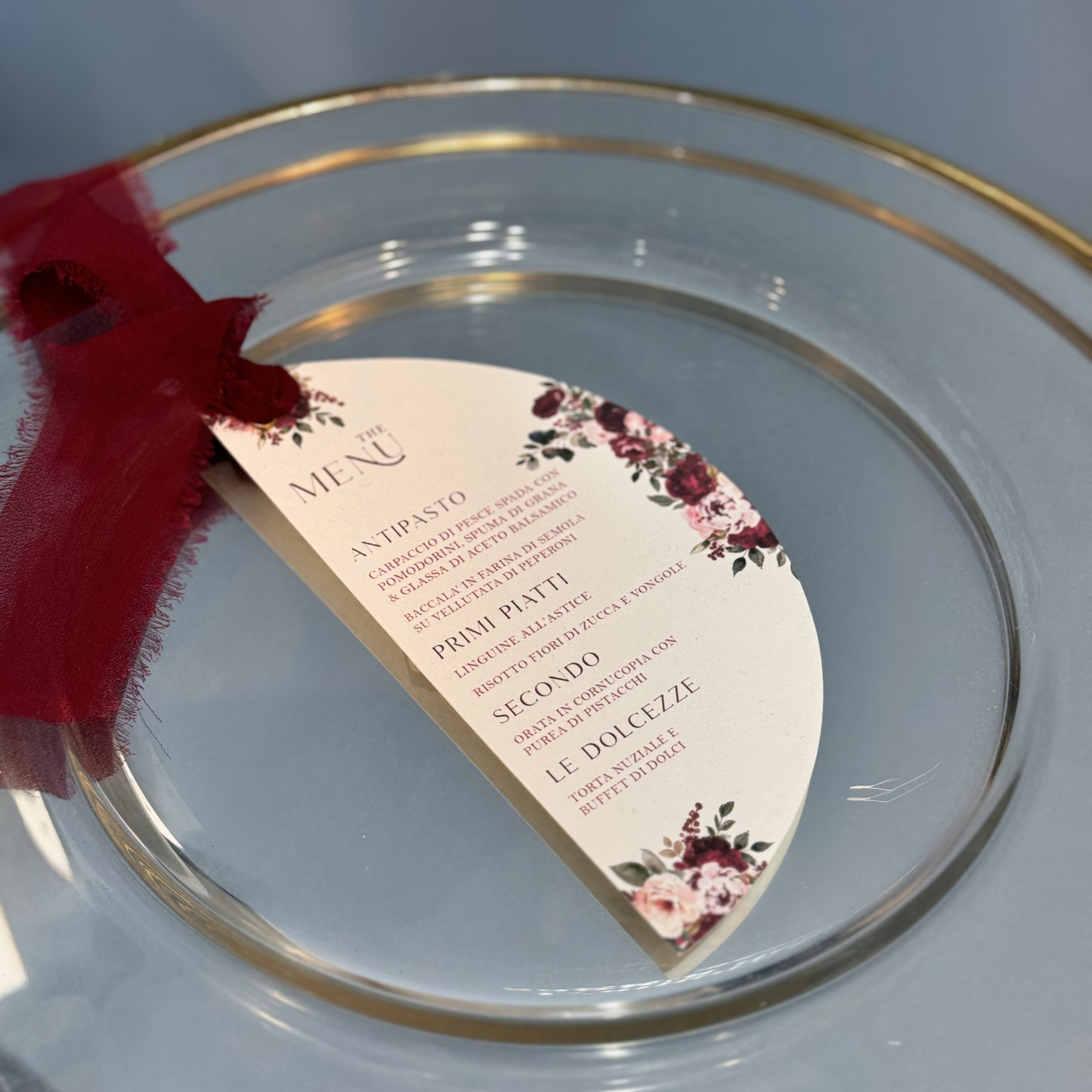Menù Matrimonio "Mouline Rouge" — partecipazione di matrimonio personalizzata Effegi Lab