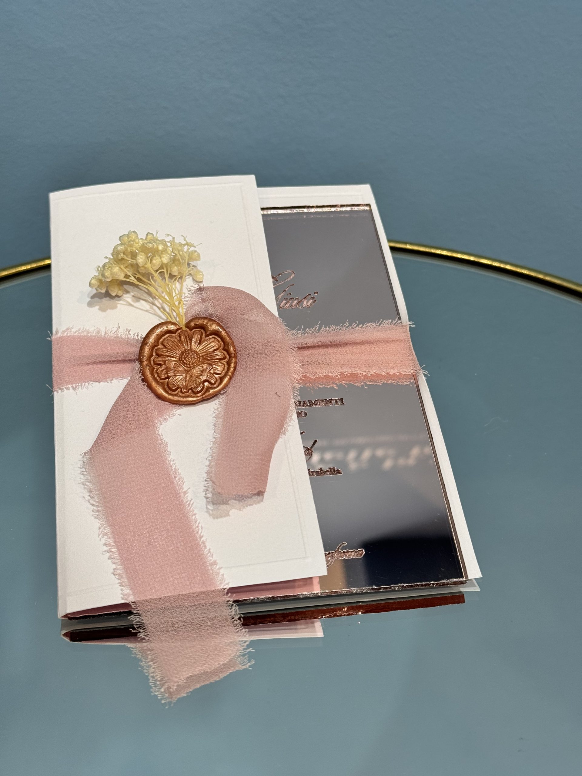 Partecipazione Plexiglass “Rose’s” — partecipazione di matrimonio personalizzata Effegi Lab