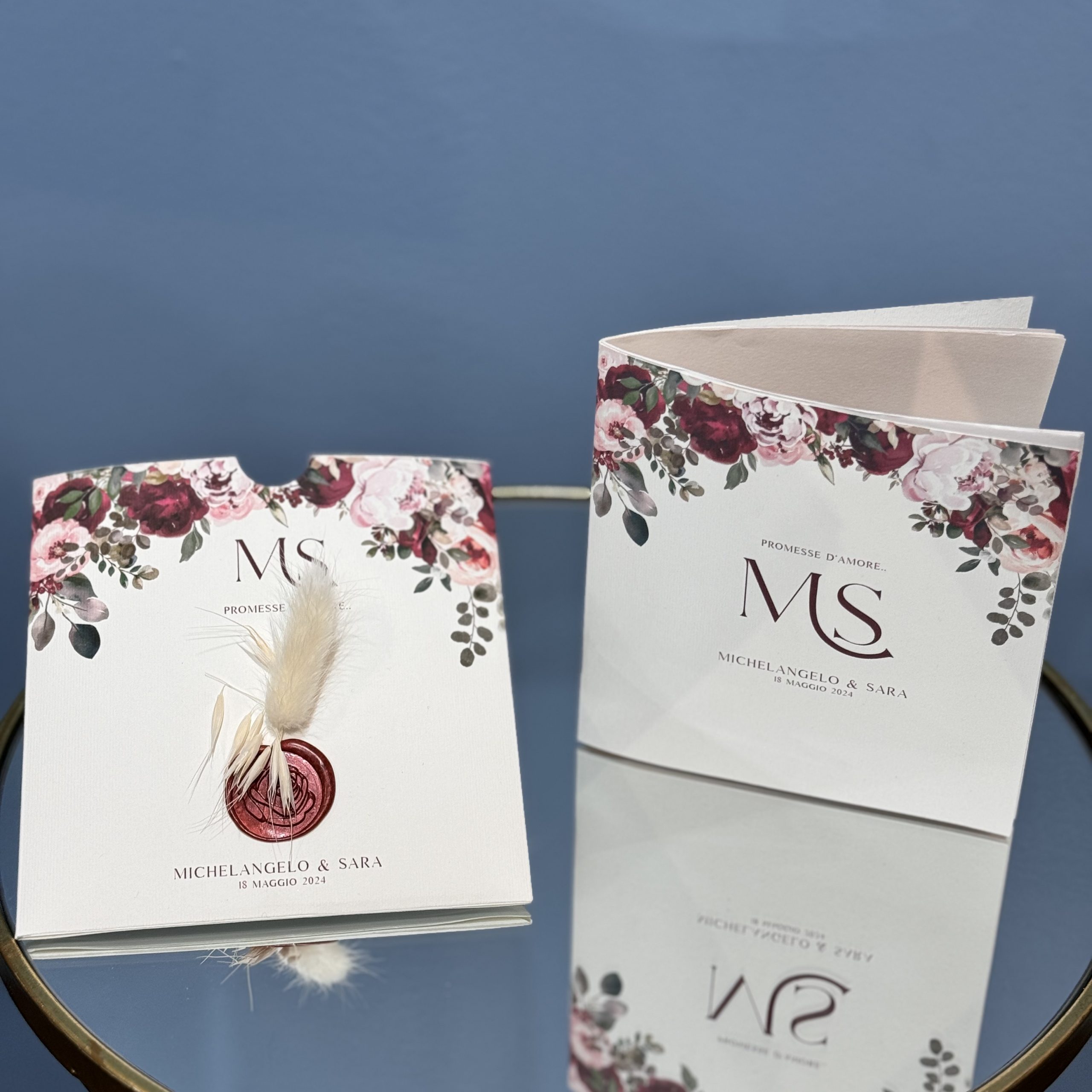 Libretto Messa “Mouline Rouge” — partecipazione di matrimonio personalizzata Effegi Lab