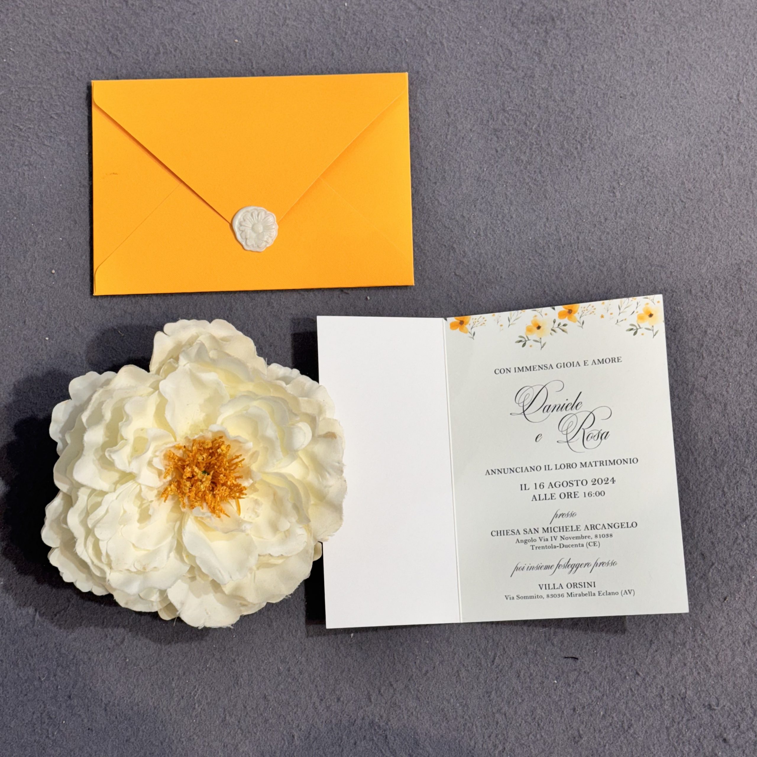Partecipazione Matrimonio "Lovely Sun" Estiva  · dettaglio 3